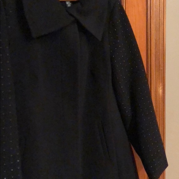 ALFANI Pea Coat with Stud Sleeve - Picture 4 of 4